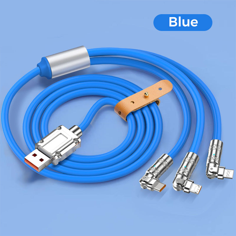 ⌛limited-time 50% off🔥120W 3 in 1 Rotating Elbow Fast Charging Data Cable⚡