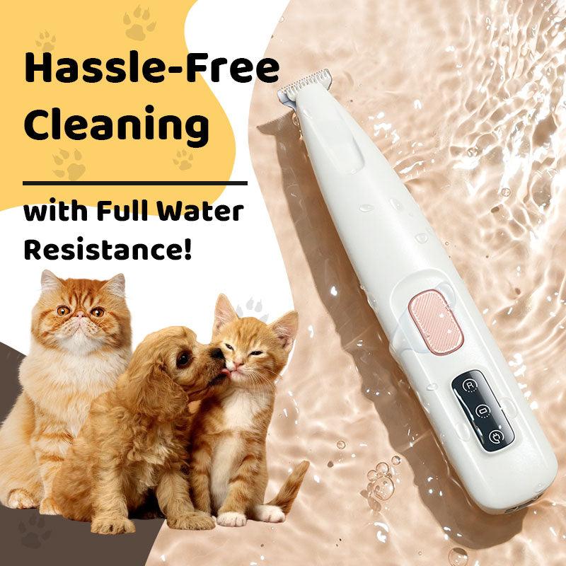 Waterproof Rechargeable Pet Shaver with LED Light(Common to cats and dogs) - clarioy