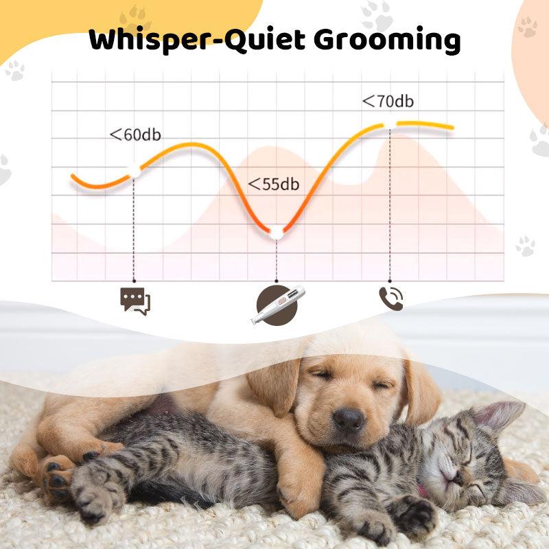 Waterproof Rechargeable Pet Shaver with LED Light(Common to cats and dogs) - clarioy