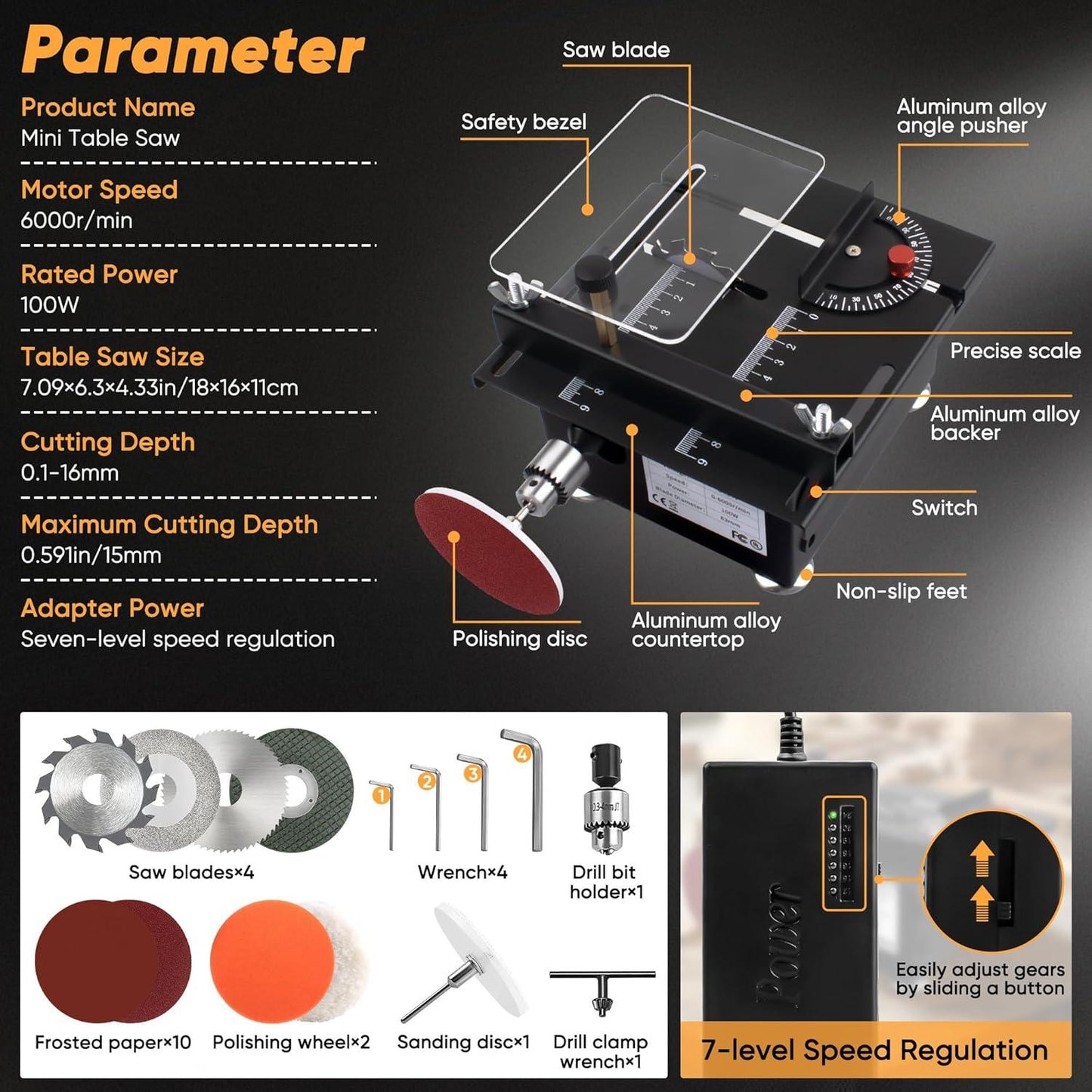 💥2025 New⏰Multi-functional Mini Precision Table Saw - clarioy