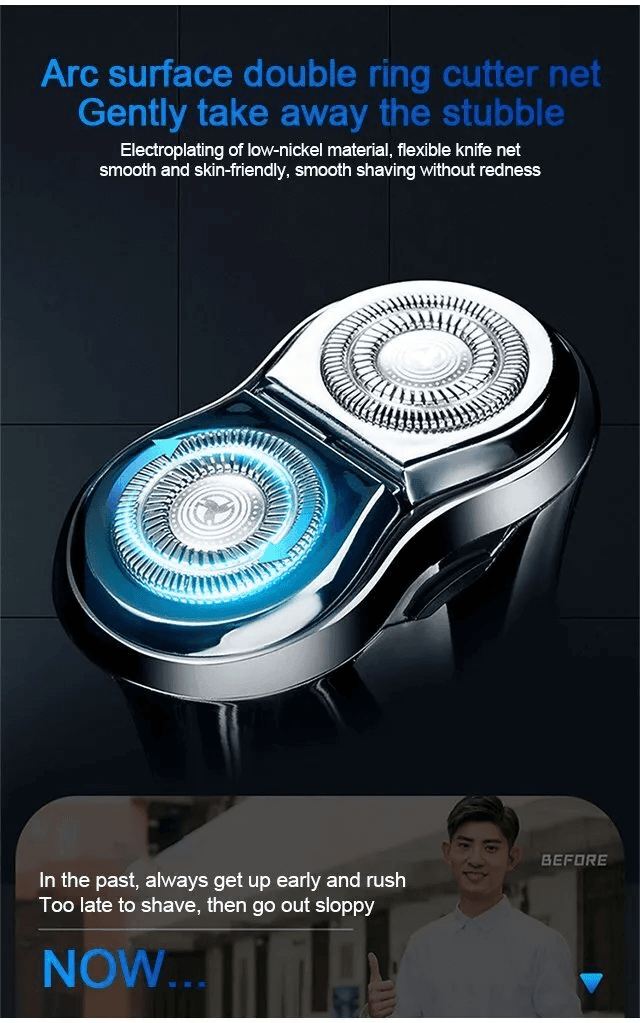 Washable Mini Electric Portable Shaver - clarioy