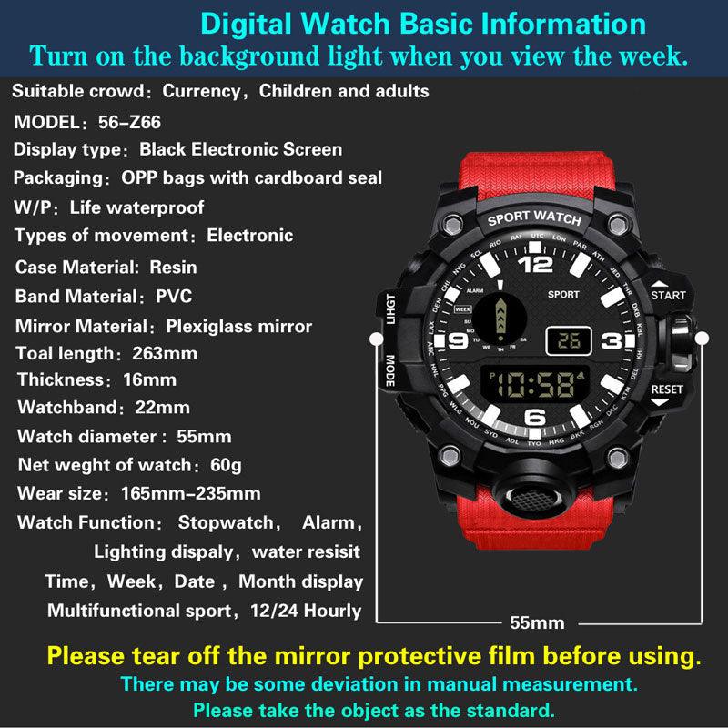 Multifunctional Waterproof Outdoor Sports Watch - clarioy
