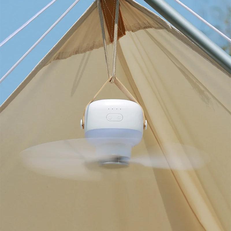 Portable Silent Ceiling Fan with Light - clarioy