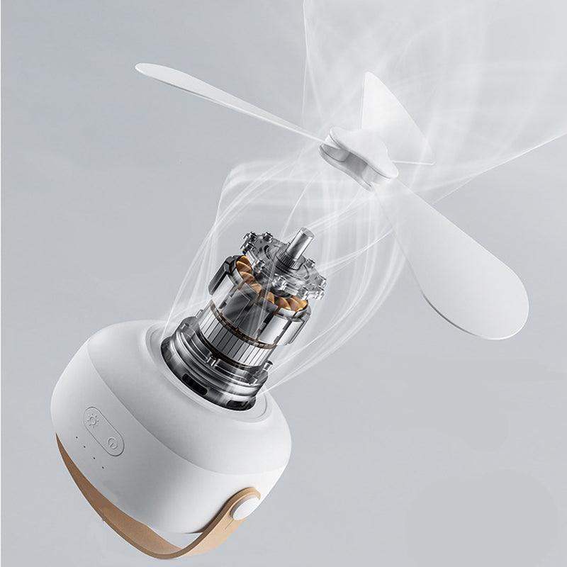 Portable Silent Ceiling Fan with Light - clarioy