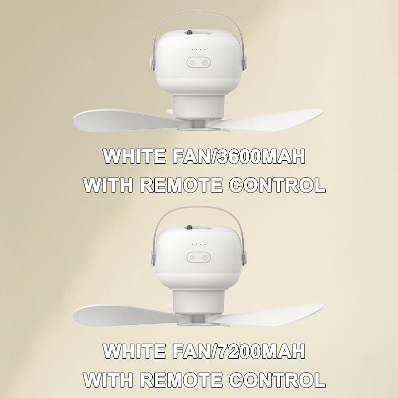 Portable Silent Ceiling Fan with Light - clarioy