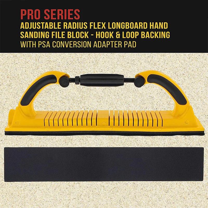 Adjustable Radius Flex Longboard Hand Sanding File Block Hand Grinder - clarioy