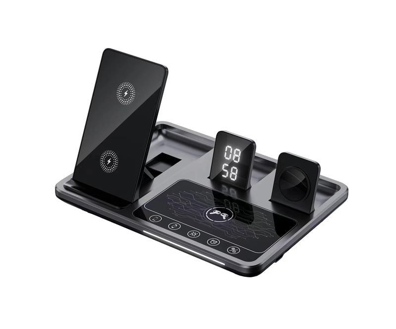 New Generation Fast Smart Touch 4 in 1 Wireless Charger for iPhone, Apple Watch and AirPods - clarioy