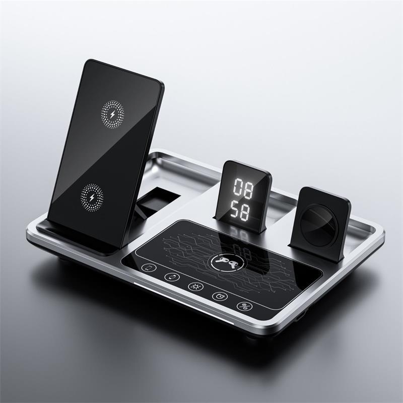 New Generation Fast Smart Touch 4 in 1 Wireless Charger for iPhone, Apple Watch and AirPods - clarioy