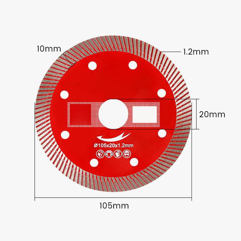 Ultra-fine corrugated tile cutting discs master - clarioy