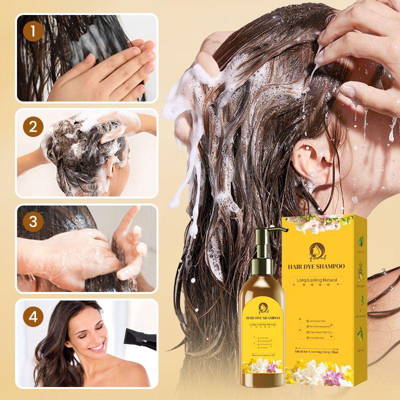 ❤️🔥Hot Sale 50% OFF✨Long Lasting Natural Hair Dye Shampoo - clarioy