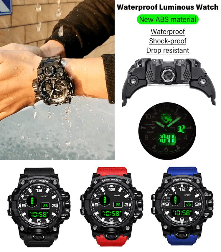 Multifunctional Waterproof Outdoor Sports Watch - clarioy