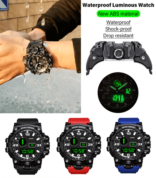 Multifunctional Waterproof Outdoor Sports Watch - clarioy