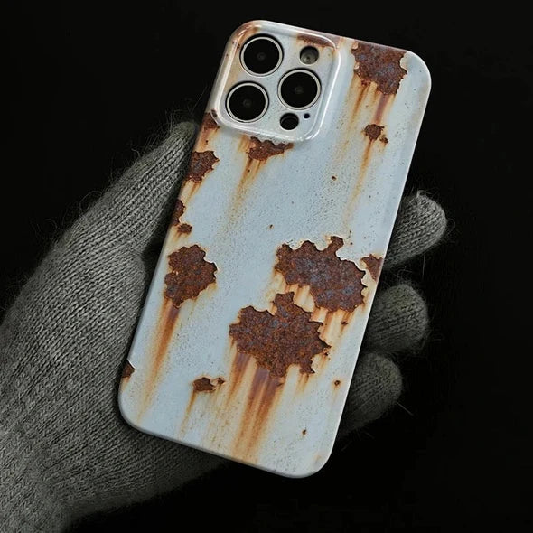 🔥2025 Hot Sale 🔩Vintage Rust Hard Case For iPhone