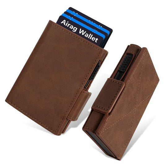 👜 Exclusive discount -49%! 🔒 Slim men's wallet - perfect for commuters and travelers ✈️ | RFID, AirTag and popup ✨