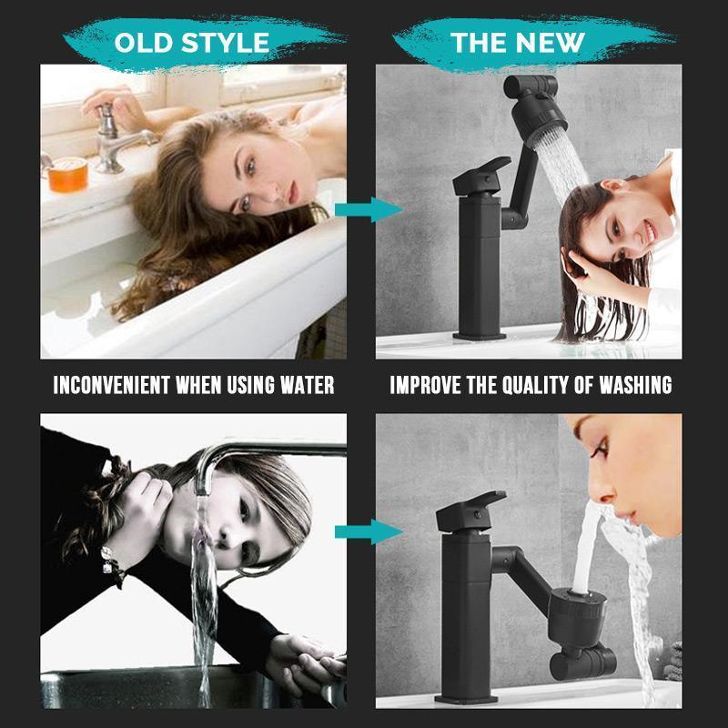 🎁Hot Sale 50% OFF⏳Single Hole Hot And Cold Water Faucet Universal Swivel Basin Faucet - clarioy