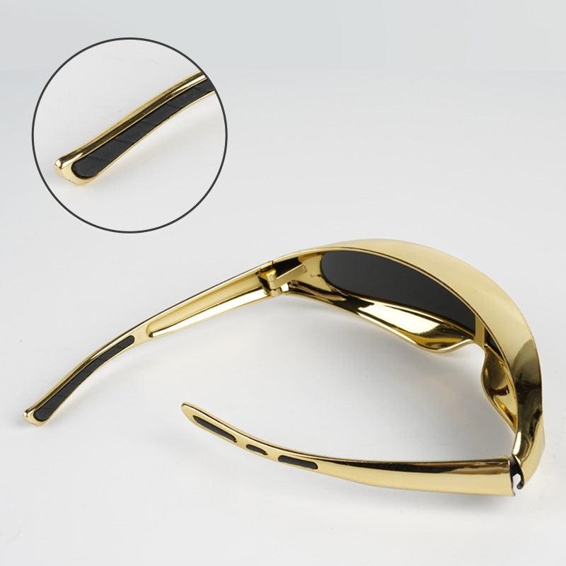 Protective One-Piece Mirror Welding Goggles - clarioy