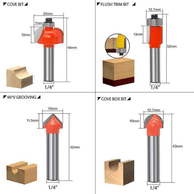🔥Last Day Sale 50%🔥8mm Router Bit Set - clarioy