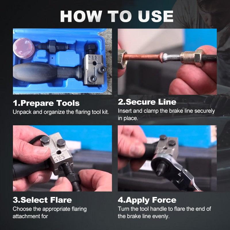 🔥2025 HOT SALE🔥Universal Automotive Brake Pipe Flaring Tool Kit - clarioy