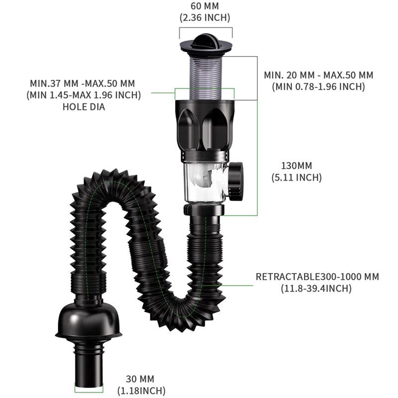 Telescoping Anti-odor Drain Pipe - clarioy