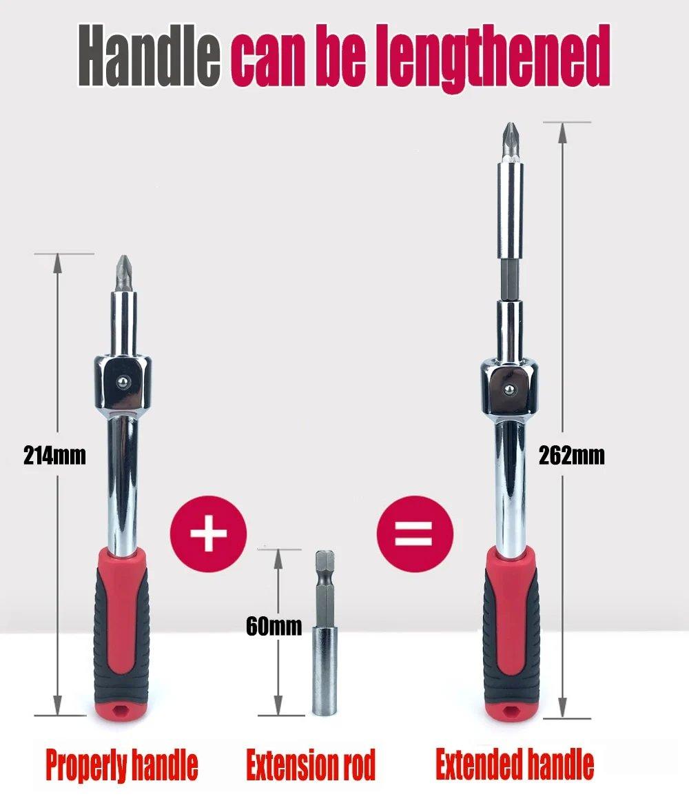 🎁New Hot Sale 50% OFF⏳Removable Movable Head Ratchet Durable Power Saving Repair Tool Set(Free shipping worldwide) - clarioy