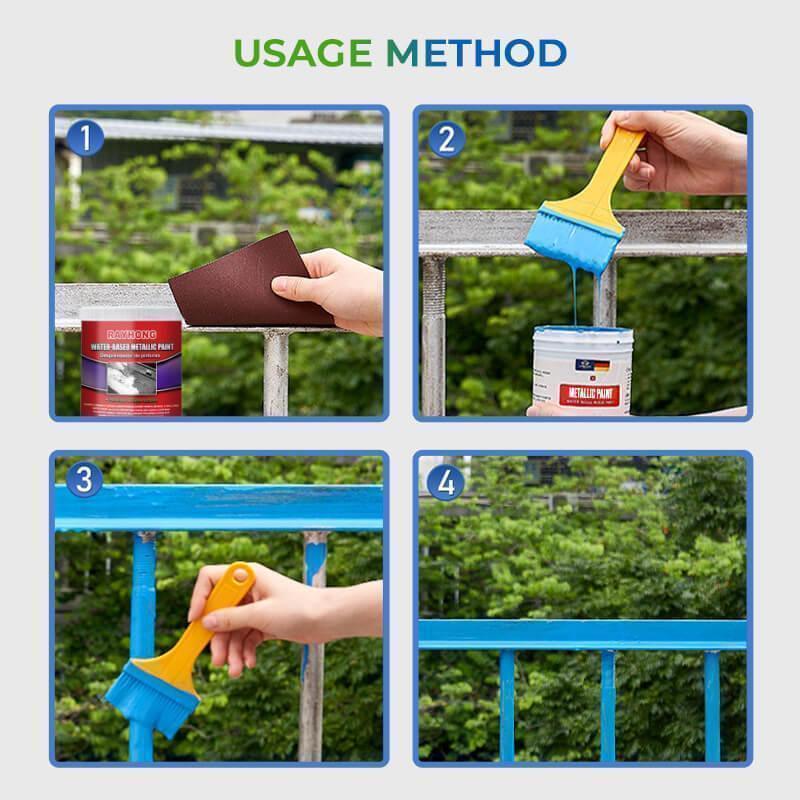 Water-based Metal Rust Remover Metallic Paint - clarioy