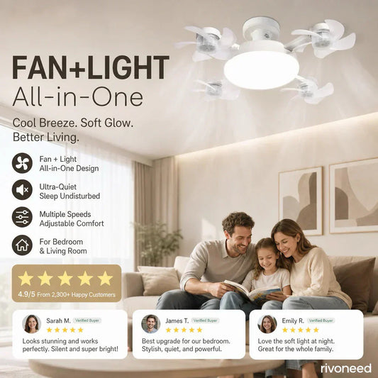 ⏰🔥LIMITED TIME 50% OFF!🔥50K+ SOLD!💡Foldable Socket Ceiling Fan Light with Remote, Energy-Saving Cooling & Lighting for Bedroom & Home