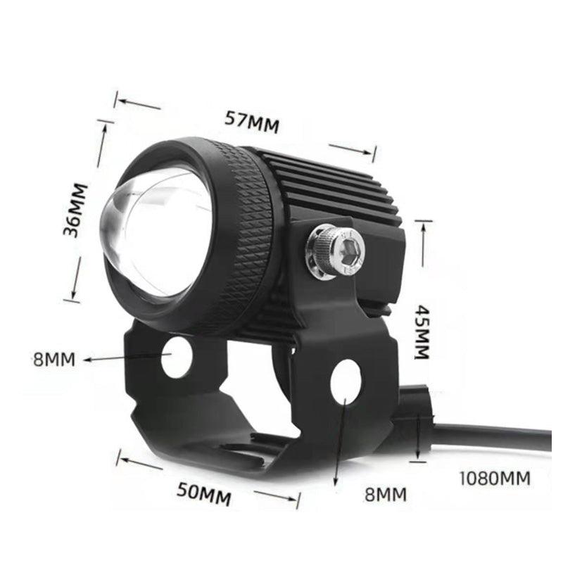 Universal Motorcycle LED Strong Light High and Low Beam Spotlight - clarioy
