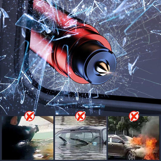 Auto emergency window breaker tool shattering car glass, safety for car escape, clarioy auto tools