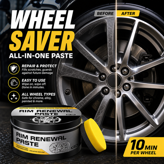 🚗 BUY 2 GET 1 FREE! 💞50K+ SOLD!✨✨ All-in-One Wheel Restoration Paste – Scratch Removal, Molecular Bonding, Safe for All Alloys 💎