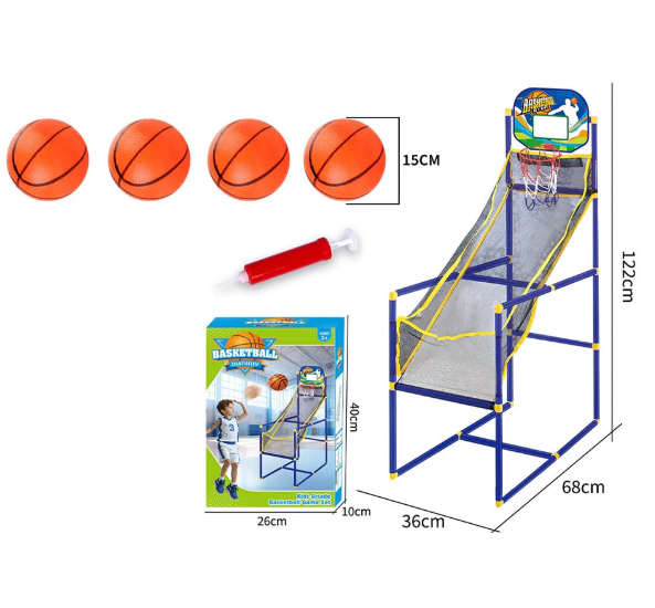 🥳2026 HOT SALE🥳💞50K+ SOLD!🏀🎯 50% OFF! Kids‘ Indoor Basketball Arcade Game – Auto ball return, sturdy & safe. 4 balls + pump included. Quick setup, endless fun! 🧒💨