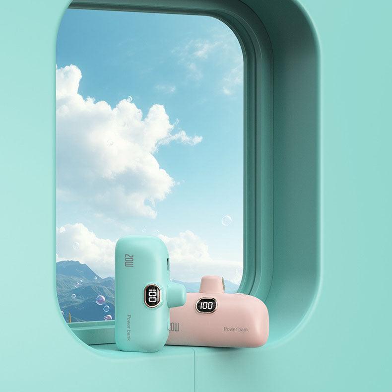 Portable Lipstick-size Wireless Power Bank 5000mAh - clarioy