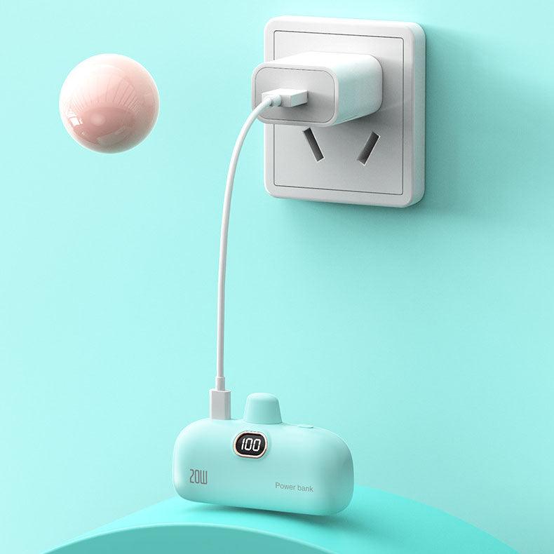 Portable Lipstick-size Wireless Power Bank 5000mAh - clarioy