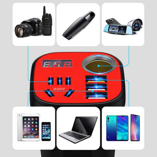 Car Mounted Cup Type Inverter Converter QC Charger - clarioy