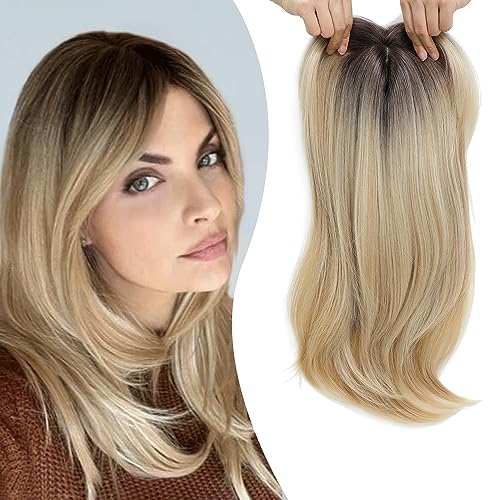 💇♀️Topper Layered Hair Hairpieces with Bangs for Women with Thinning Hair