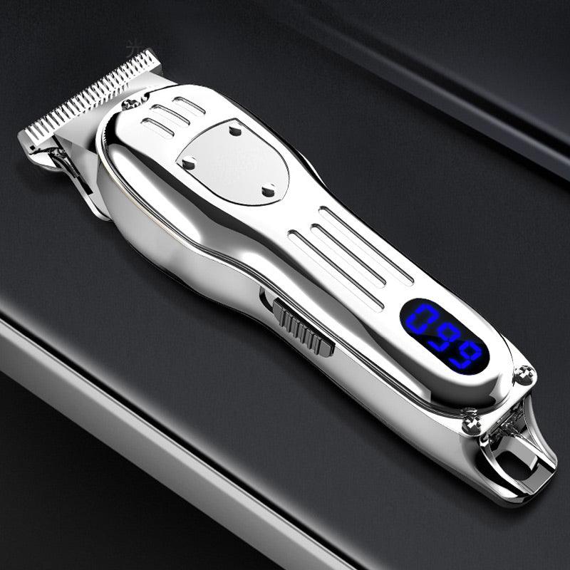 Vintage Engraving LCD Digital Display Hair Clipper - clarioy