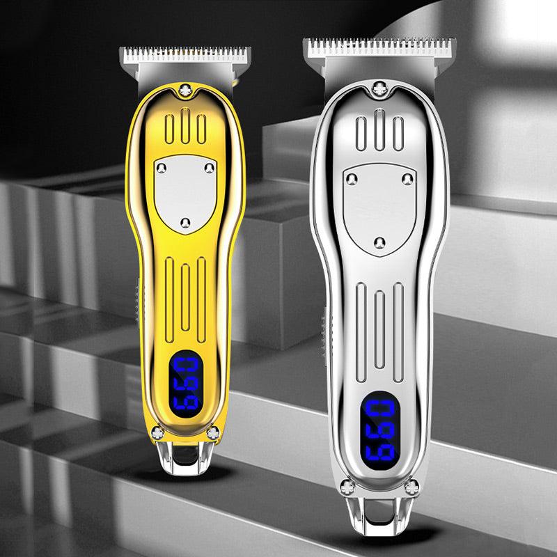 Vintage Engraving LCD Digital Display Hair Clipper - clarioy