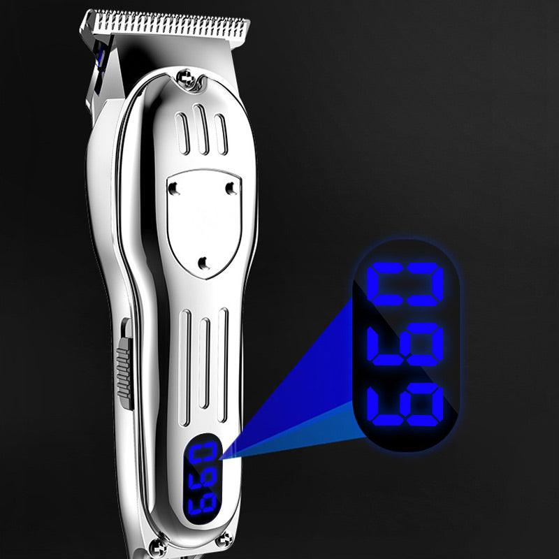 Vintage Engraving LCD Digital Display Hair Clipper - clarioy
