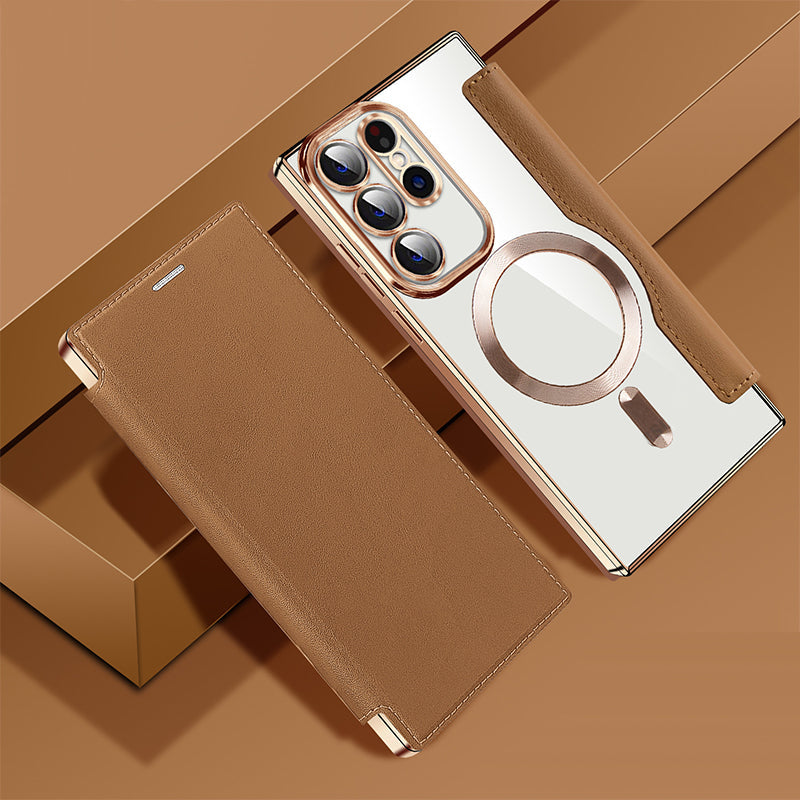 ๐ฑ2024 New leather textured flip mobile phone case for Samsung