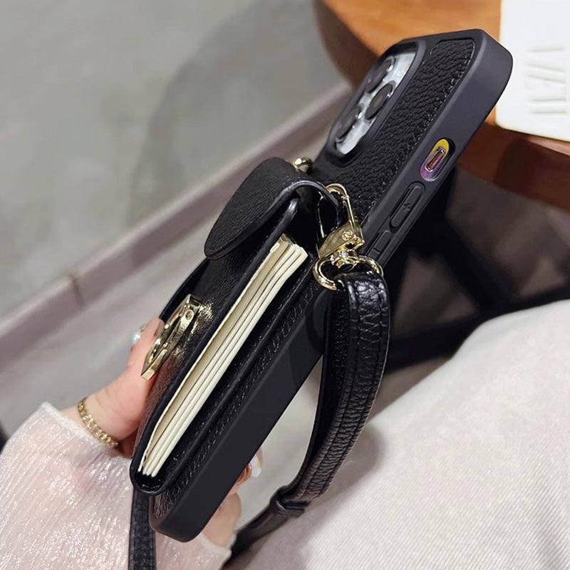 Multi-functional Crossbody Bag with Pocket for iPhone Series Phones - clarioy