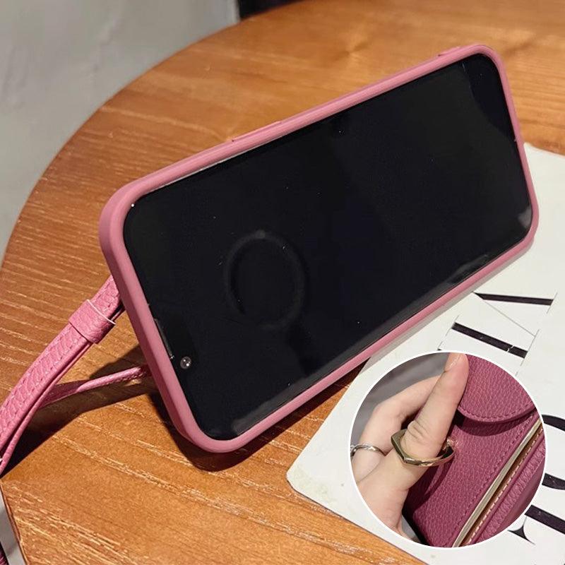 Multi-functional Crossbody Bag with Pocket for iPhone Series Phones - clarioy