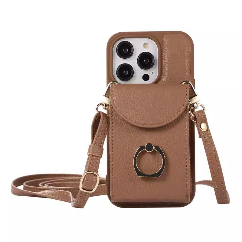 Multi-functional Crossbody Bag with Pocket for iPhone Series Phones - clarioy