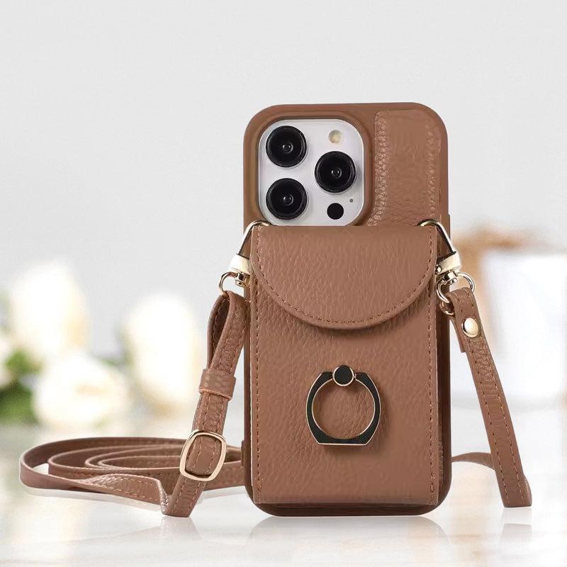 Multi-functional Crossbody Bag with Pocket for iPhone Series Phones - clarioy
