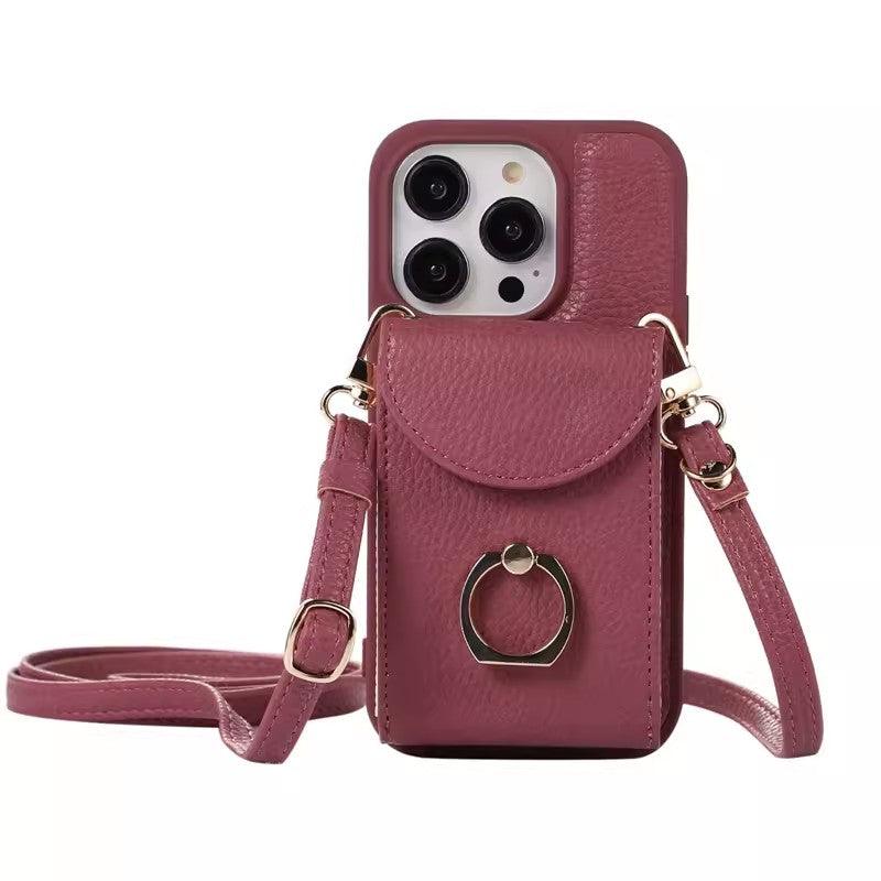 Multi-functional Crossbody Bag with Pocket for iPhone Series Phones - clarioy