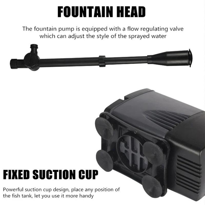 Pump Circulating Colored Lights Pool Fountain Landscape - clarioy