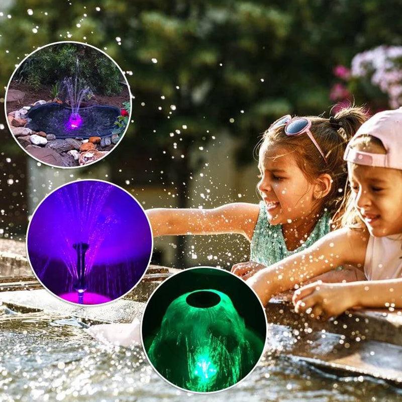Pump Circulating Colored Lights Pool Fountain Landscape - clarioy