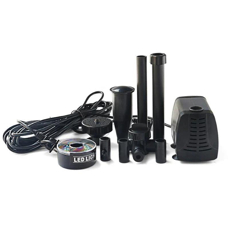Pump Circulating Colored Lights Pool Fountain Landscape - clarioy