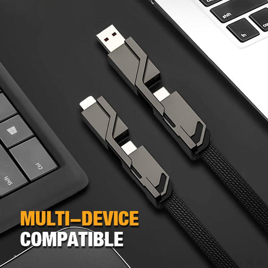 4-in-1 Fast Charging & Data Sync Charger Cord - clarioy