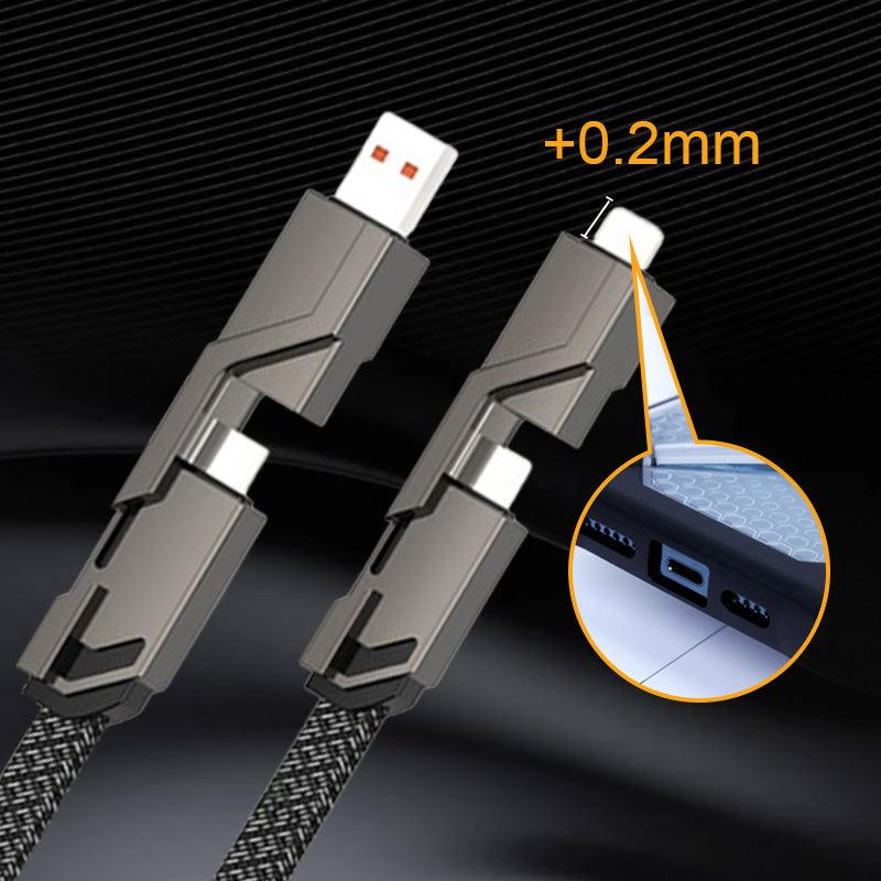 4-in-1 Fast Charging & Data Sync Charger Cord - clarioy