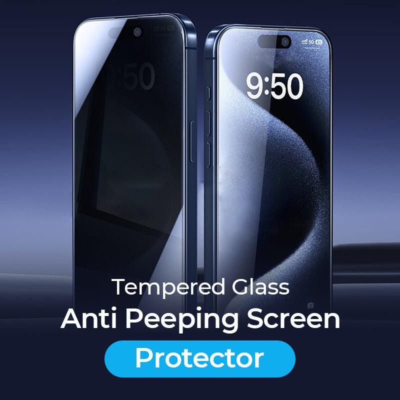 Tempered Glass Anti Peeping Screen Protector For iPhone - clarioy
