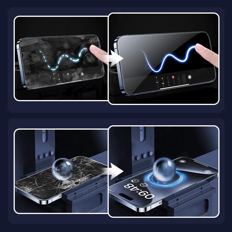 Tempered Glass Anti Peeping Screen Protector For iPhone - clarioy